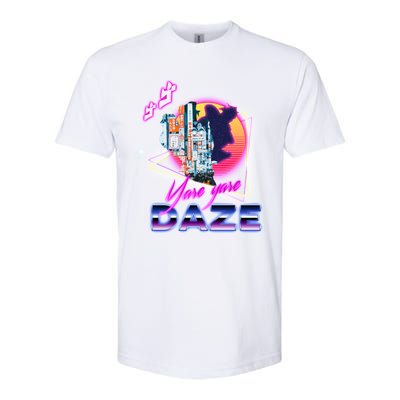 Funny Aesthetic Retro Vaporwave Synthwave Yare Yare Daze Meme Quote Softstyle CVC T-Shirt