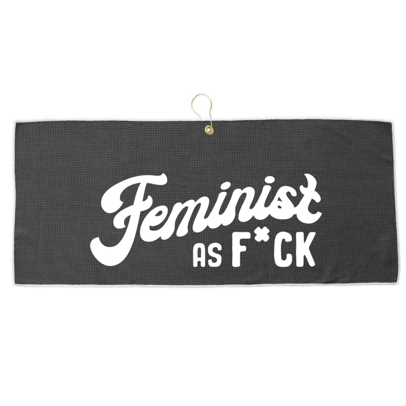 Feminist Af Retro Vintage 60s 70s Feminism Gift Large Microfiber Waffle Golf Towel