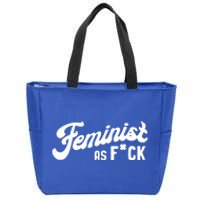 Feminist Af Retro Vintage 60s 70s Feminism Gift Zip Tote Bag