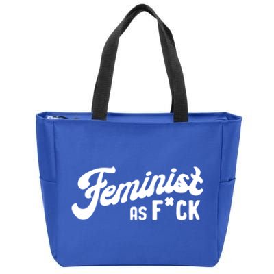 Feminist Af Retro Vintage 60s 70s Feminism Gift Zip Tote Bag