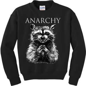 Funny Anarchy Raccoon Political For Ancomm Liberal Classic Kids Sweatshirt