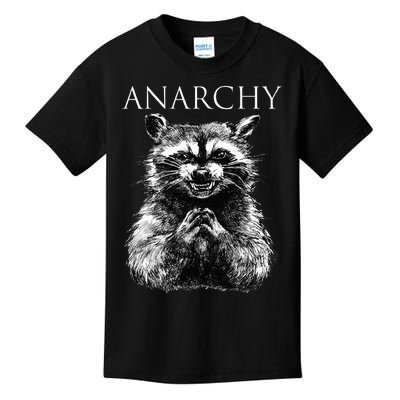 Funny Anarchy Raccoon Political For Ancomm Liberal Classic Kids T-Shirt