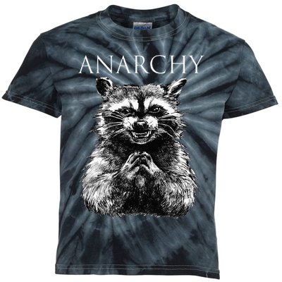 Funny Anarchy Raccoon Political For Ancomm Liberal Classic Kids Tie-Dye T-Shirt