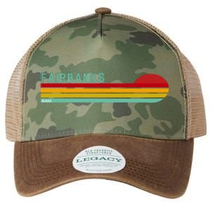 Fairbanks Alaska Retro Sunset Legacy Tie Dye Trucker Hat