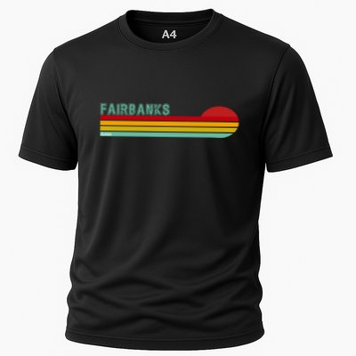 Fairbanks Alaska Retro Sunset Performance Shirt
