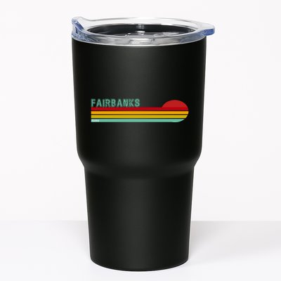 Fairbanks Alaska Retro Sunset Tumbler