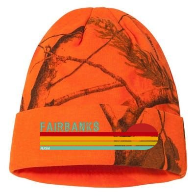 Fairbanks Alaska Retro Sunset Kati Licensed 12" Camo Beanie