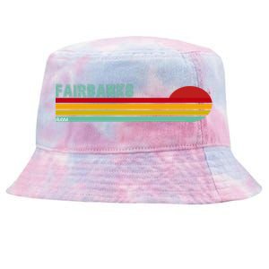 Fairbanks Alaska Retro Sunset Tie-Dyed Bucket Hat