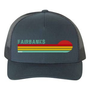 Fairbanks Alaska Retro Sunset Yupoong Adult 5-Panel Trucker Hat