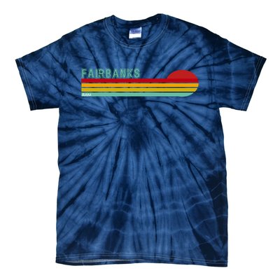 Fairbanks Alaska Retro Sunset Tie-Dye T-Shirt