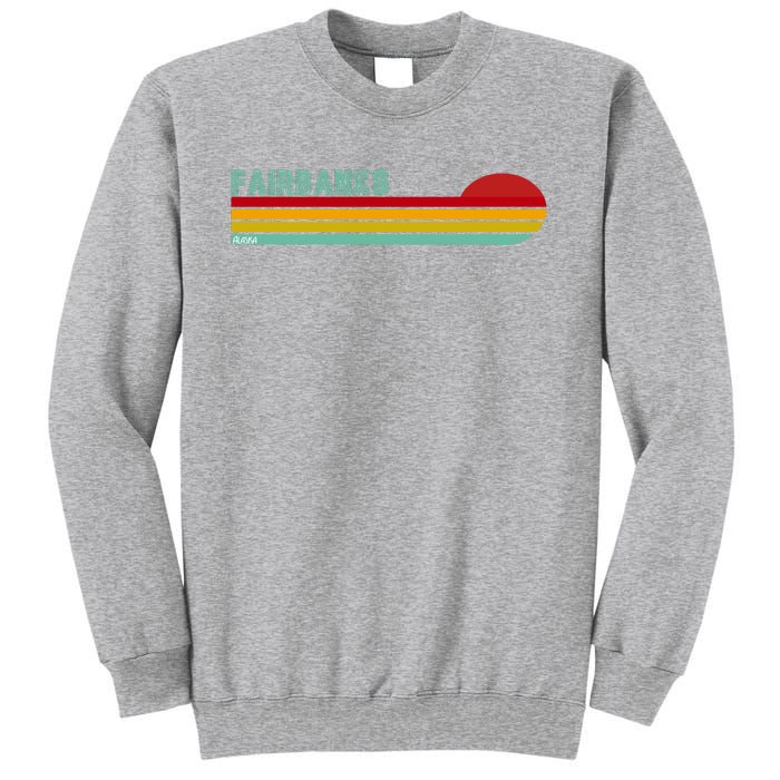 Fairbanks Alaska Retro Sunset Sweatshirt