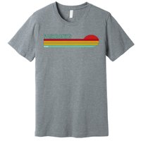 Fairbanks Alaska Retro Sunset Premium T-Shirt