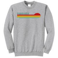 Fairbanks Alaska Retro Sunset Tall Sweatshirt