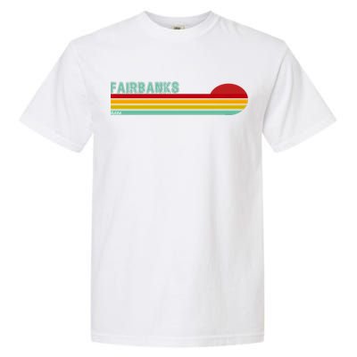 Fairbanks Alaska Retro Sunset Garment-Dyed Heavyweight T-Shirt