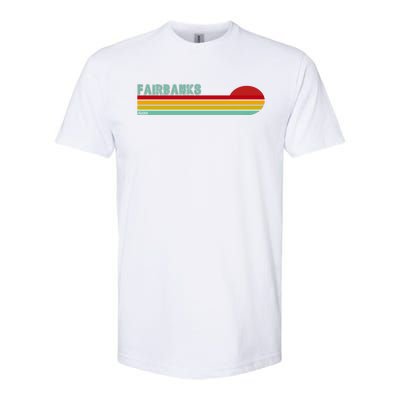 Fairbanks Alaska Retro Sunset Softstyle® CVC T-Shirt