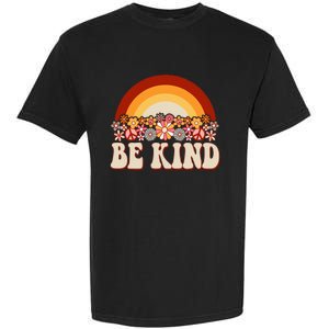 Flowers And Rainbow Unity Day Orange Be Kind Anti Bullying Garment-Dyed Heavyweight T-Shirt