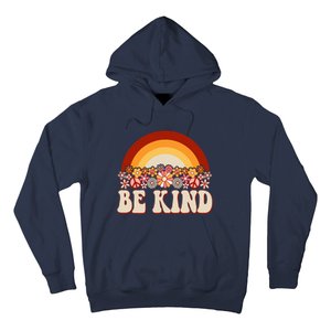 Flowers And Rainbow Unity Day Orange Be Kind Anti Bullying Hoodie