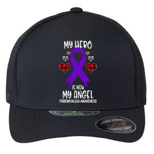 Fibromyalgia Awareness Remembrance Hero Is Now My Angel Gift Flexfit Unipanel Trucker Cap