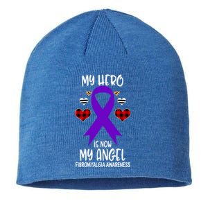 Fibromyalgia Awareness Remembrance Hero Is Now My Angel Gift Sustainable Beanie