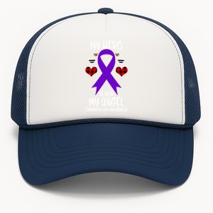 Fibromyalgia Awareness Remembrance Hero Is Now My Angel Gift Trucker Hat