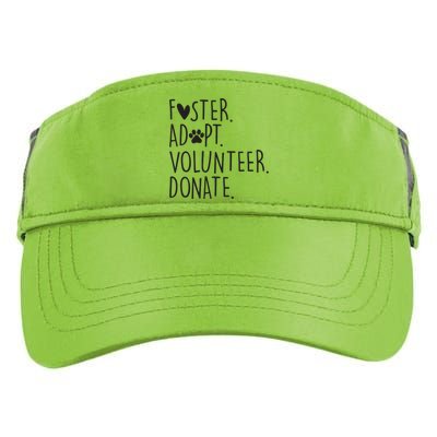 Funny Animal Rescue Dog Lover Foster Adopt Volunteer Donate Adult Drive Performance Visor