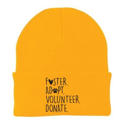 Funny Animal Rescue Dog Lover Foster Adopt Volunteer Donate Knit Cap Winter Beanie