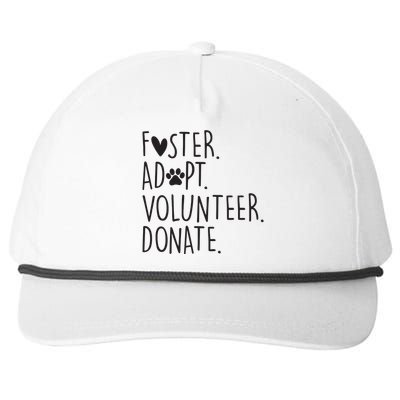 Funny Animal Rescue Dog Lover Foster Adopt Volunteer Donate Snapback Five-Panel Rope Hat