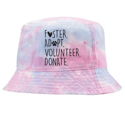 Funny Animal Rescue Dog Lover Foster Adopt Volunteer Donate Tie-Dyed Bucket Hat