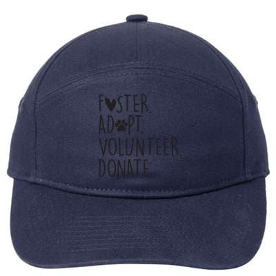 Funny Animal Rescue Dog Lover Foster Adopt Volunteer Donate 7-Panel Snapback Hat