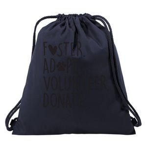 Funny Animal Rescue Dog Lover Foster Adopt Volunteer Donate Drawstring Bag