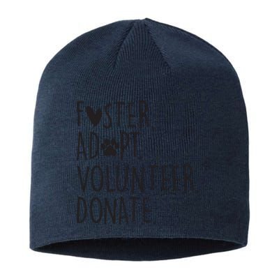 Funny Animal Rescue Dog Lover Foster Adopt Volunteer Donate Sustainable Beanie