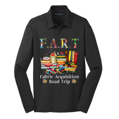 F A R T Fabric Acquisition Road Trip Silk Touch Performance Long Sleeve Polo