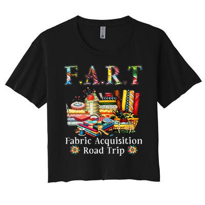 F A R T Fabric Acquisition Road Trip Women's Crop Top Tee