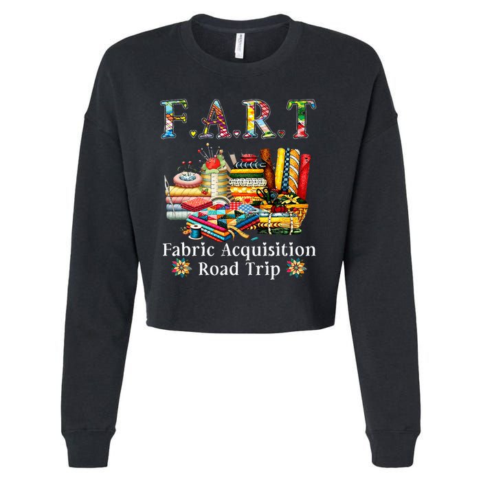 F A R T Fabric Acquisition Road Trip Cropped Pullover Crew