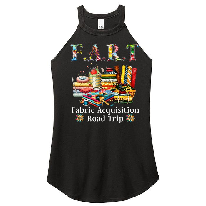 F A R T Fabric Acquisition Road Trip Women's Perfect Tri Rocker Tank