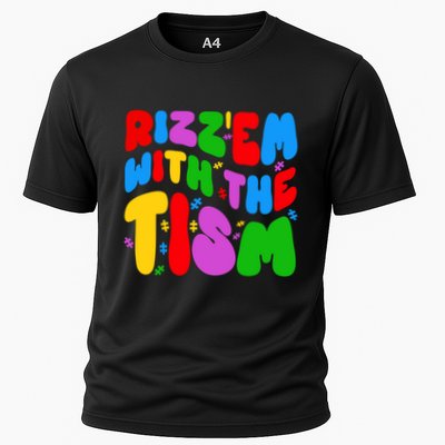 Funny Autistic Rizz RizzEm With The Tism Meme Autism Groovy Cool Gift Performance Shirt