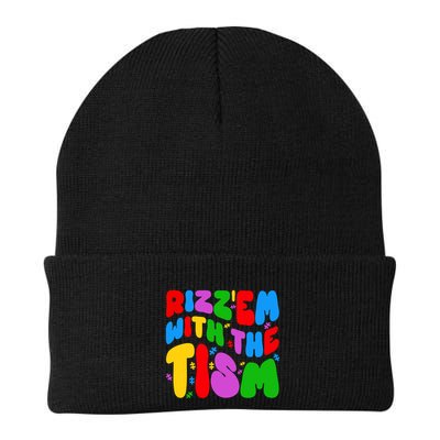 Funny Autistic Rizz RizzEm With The Tism Meme Autism Groovy Cool Gift Beanie