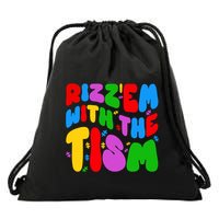 Funny Autistic Rizz RizzEm With The Tism Meme Autism Groovy Cool Gift Drawstring Bag