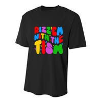 Funny Autistic Rizz RizzEm With The Tism Meme Autism Groovy Cool Gift Youth Performance Sprint T-Shirt