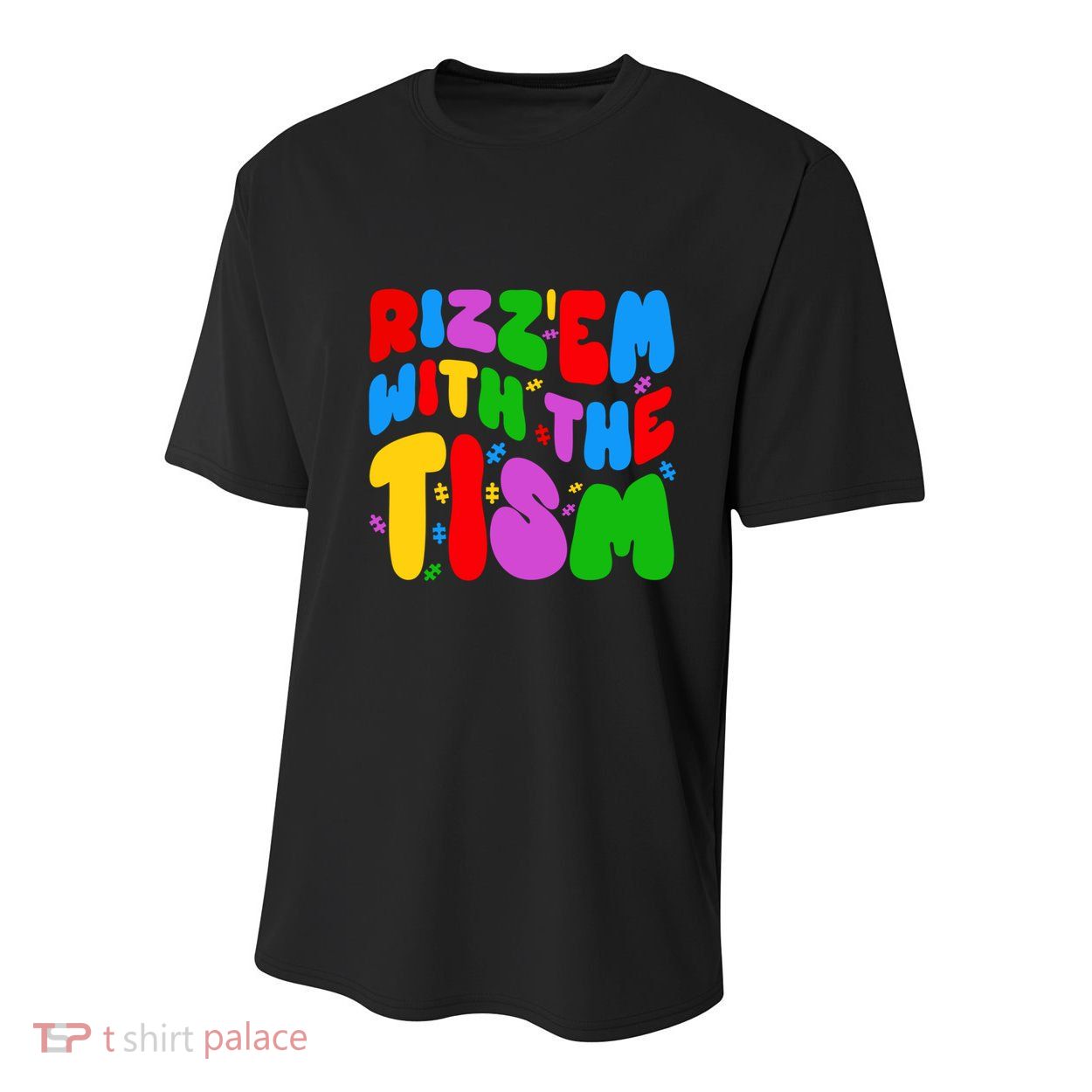 Funny Autistic Rizz RizzEm With The Tism Meme Autism Groovy Cool Gift Youth Performance Sprint T-Shirt