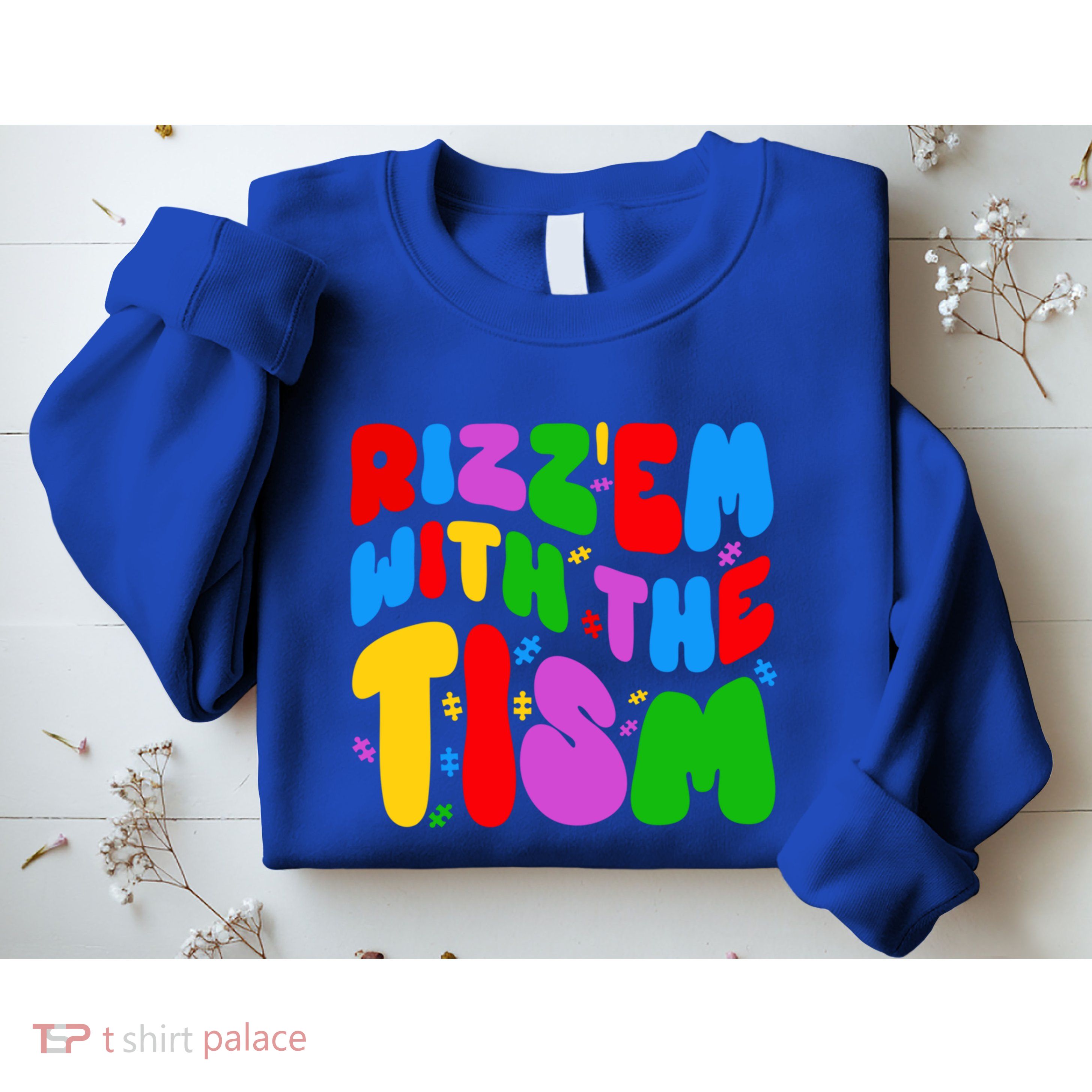 Funny Autistic Rizz RizzEm With The Tism Meme Autism Groovy Cool Gift Sweatshirt