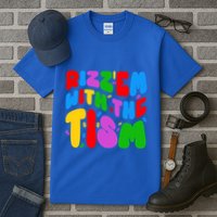 Funny Autistic Rizz RizzEm With The Tism Meme Autism Groovy Cool Gift Tall T-Shirt