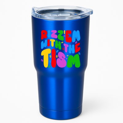 Funny Autistic Rizz RizzEm With The Tism Meme Autism Groovy Cool Gift Tumbler
