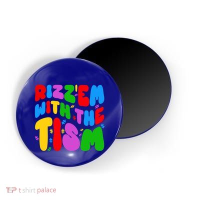 Funny Autistic Rizz RizzEm With The Tism Meme Autism Groovy Cool Gift Magnet