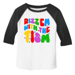 Funny Autistic Rizz RizzEm With The Tism Meme Autism Groovy Cool Gift Toddler Fine Jersey T-Shirt