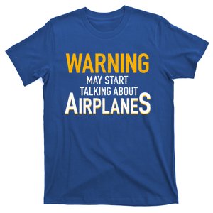 Funny Airplane Rc Pilot Flying Gift Warning Airplanes Meaningful Gift T-Shirt