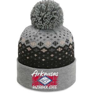 Funny Arkansas Razorback State The Baniff Cuffed Pom Beanie