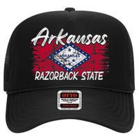 Funny Arkansas Razorback State High Crown Mesh Back Trucker Hat