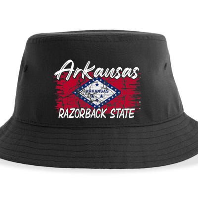 Funny Arkansas Razorback State Sustainable Bucket Hat