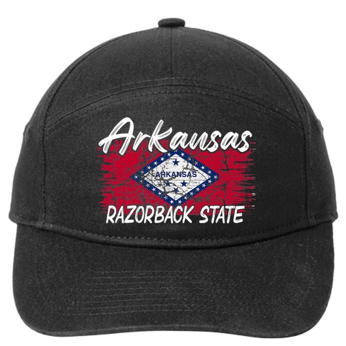 Funny Arkansas Razorback State 7-Panel Snapback Hat